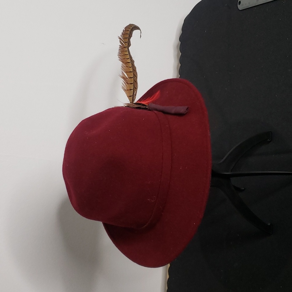 Doeskin Felt Wool Crimson Hat